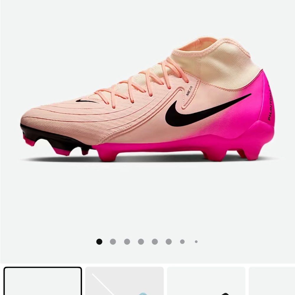 Nike Pink and Black Soccer Cleats